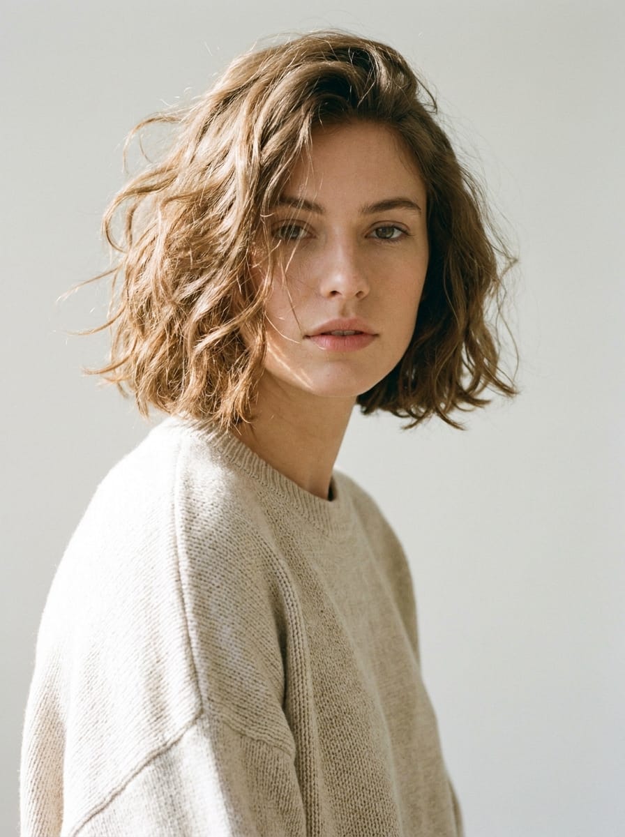 Short Bob mit leichtem Undone-Finish - Freche kurze Bob Frisuren